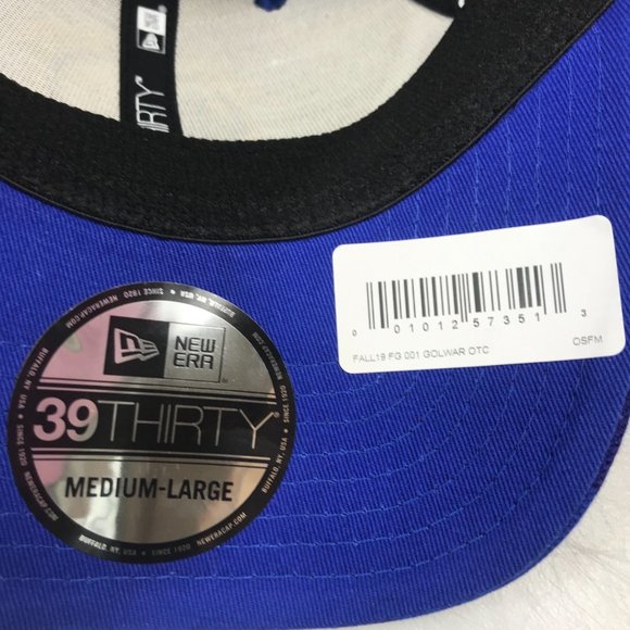 New Era 39Thirty Golden State Warriors Blue Camo Men’s M/L On‎ The Court - Picture 7 of 11